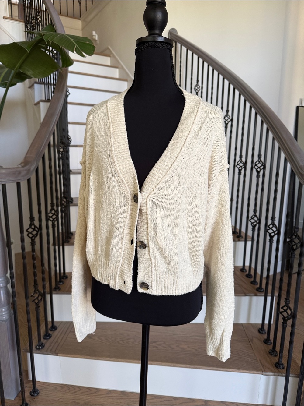 Abound Cream White Sweater (M)